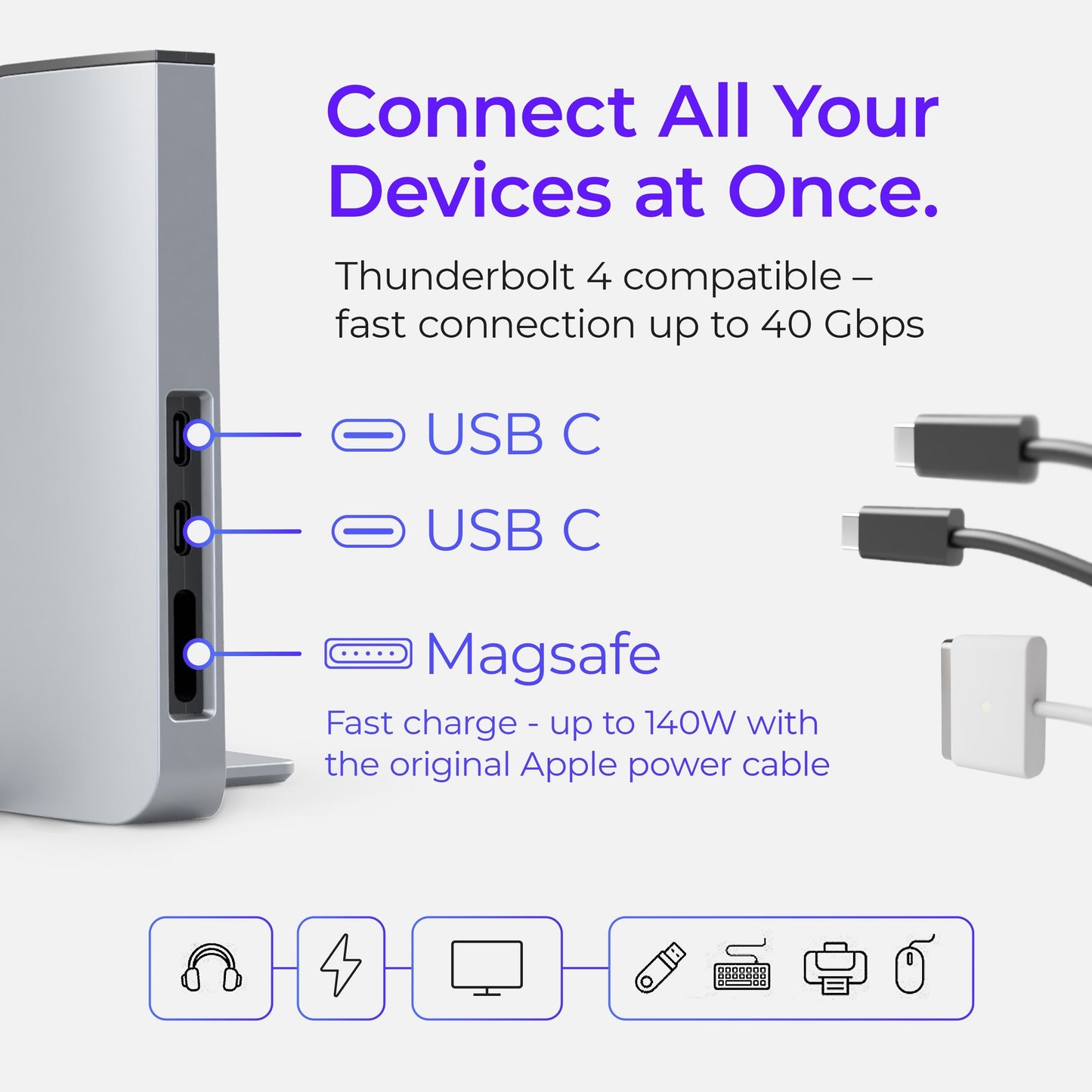 Ascrono® MacBook Docking Station Ascrono