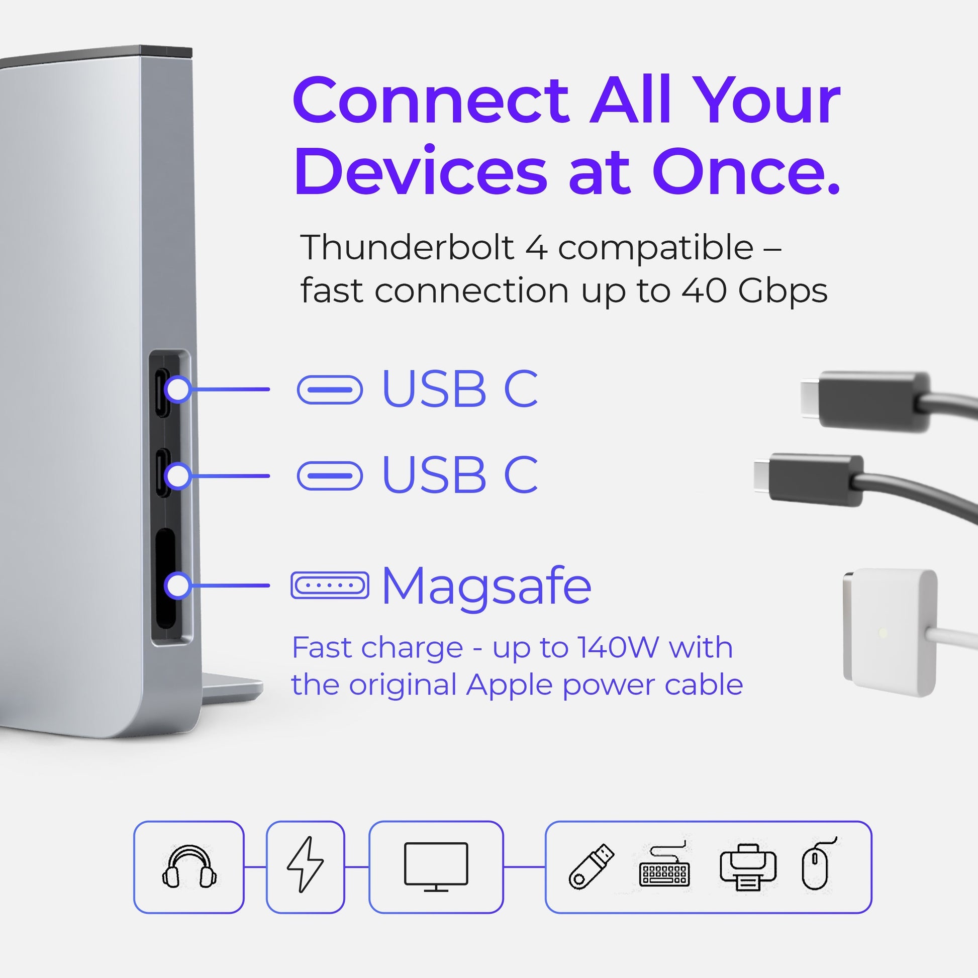Ascrono® MacBook Docking Station Ascrono