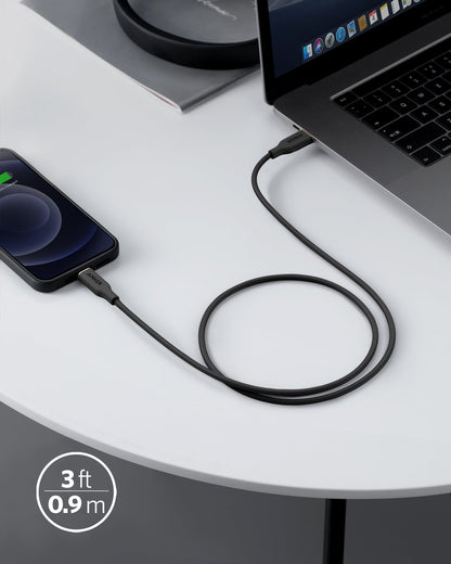 Anker USB-C to Lightning Cable (Flow, 3 ft Silicone)