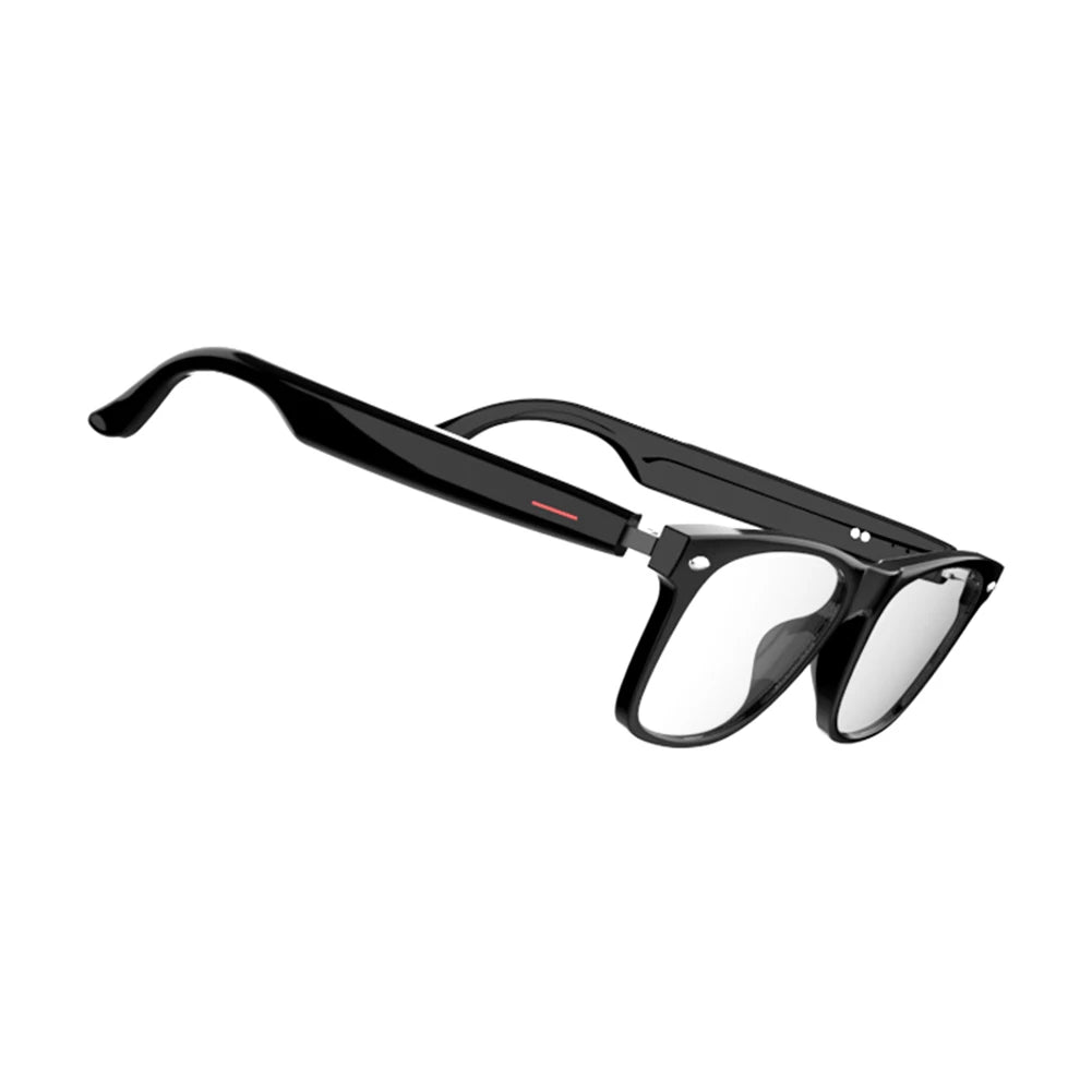 Camera Glasses Remote Shooting Outdoor Sport Glasses with Camera Open Ear Sound Mic & Speakers Wearable Eyeglass for Men & Woman