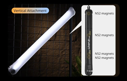 Ulanzi UA20 20W Bi-Color Inflatable Tube Light Wand Stick Foldable LED Video Light for Broadcasters Photography Live Streaming