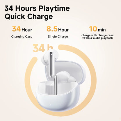 QCY MeloBuds Pro ANC Wireless Earphones 46dB Active Noise Cancellation Earbud Bluetooth 5.3 Hi-Res Audio with LDAC Headphones