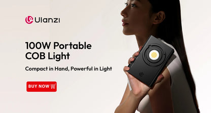 Ulanzi UA20 20W Bi-Color Inflatable Tube Light Wand Stick Foldable LED Video Light for Broadcasters Photography Live Streaming