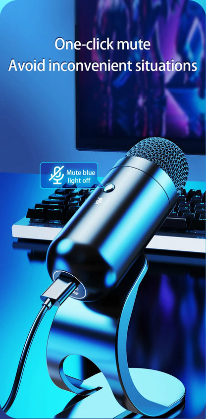 Professional Wired Condenser conference Microphone gooseneck desktop High voice quality Mic Computer Gaming USB Microphone