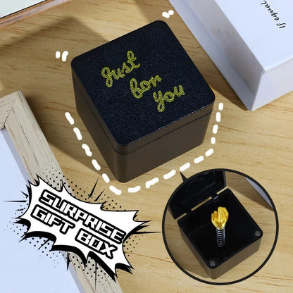 Christmas Interesting Prank Gift Middle Finger in Box Christmas Box Funny Creative Gifts Office Desk Decoration 2026 Gift