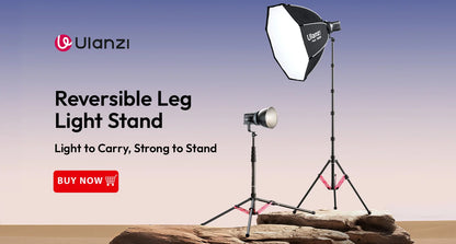 Ulanzi UA20 20W Bi-Color Inflatable Tube Light Wand Stick Foldable LED Video Light for Broadcasters Photography Live Streaming