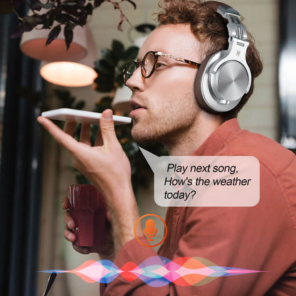 Oneodio Fusion A70 Bluetooth Headphones Hi-Res Audio Over Ear Wireless Headset 72H Professional Studio Monitor DJ HiFi Earphones