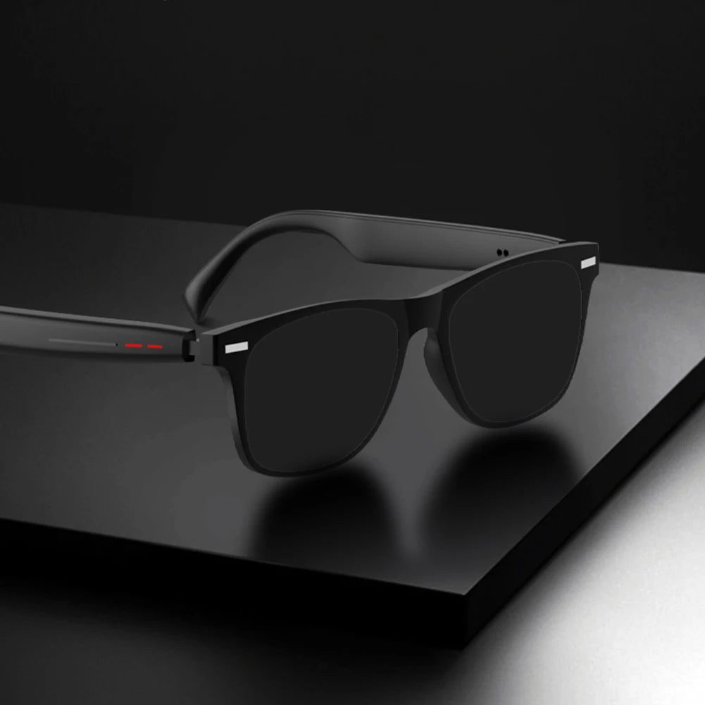 Camera Glasses Remote Shooting Outdoor Sport Glasses with Camera Open Ear Sound Mic & Speakers Wearable Eyeglass for Men & Woman