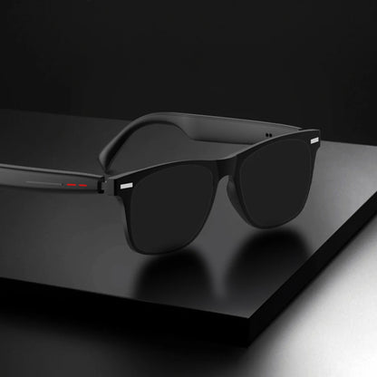Camera Glasses Remote Shooting Outdoor Sport Glasses with Camera Open Ear Sound Mic & Speakers Wearable Eyeglass for Men & Woman