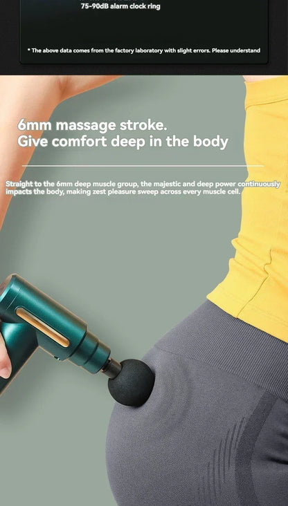 Mini USB Massage Gun – Portable Fascia Relaxer for Neck, Shoulders, and Back, Quiet Muscle Relief for Home and Travel